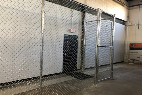 Security perimeter chain link fencing parking lot commercial Des Plaines