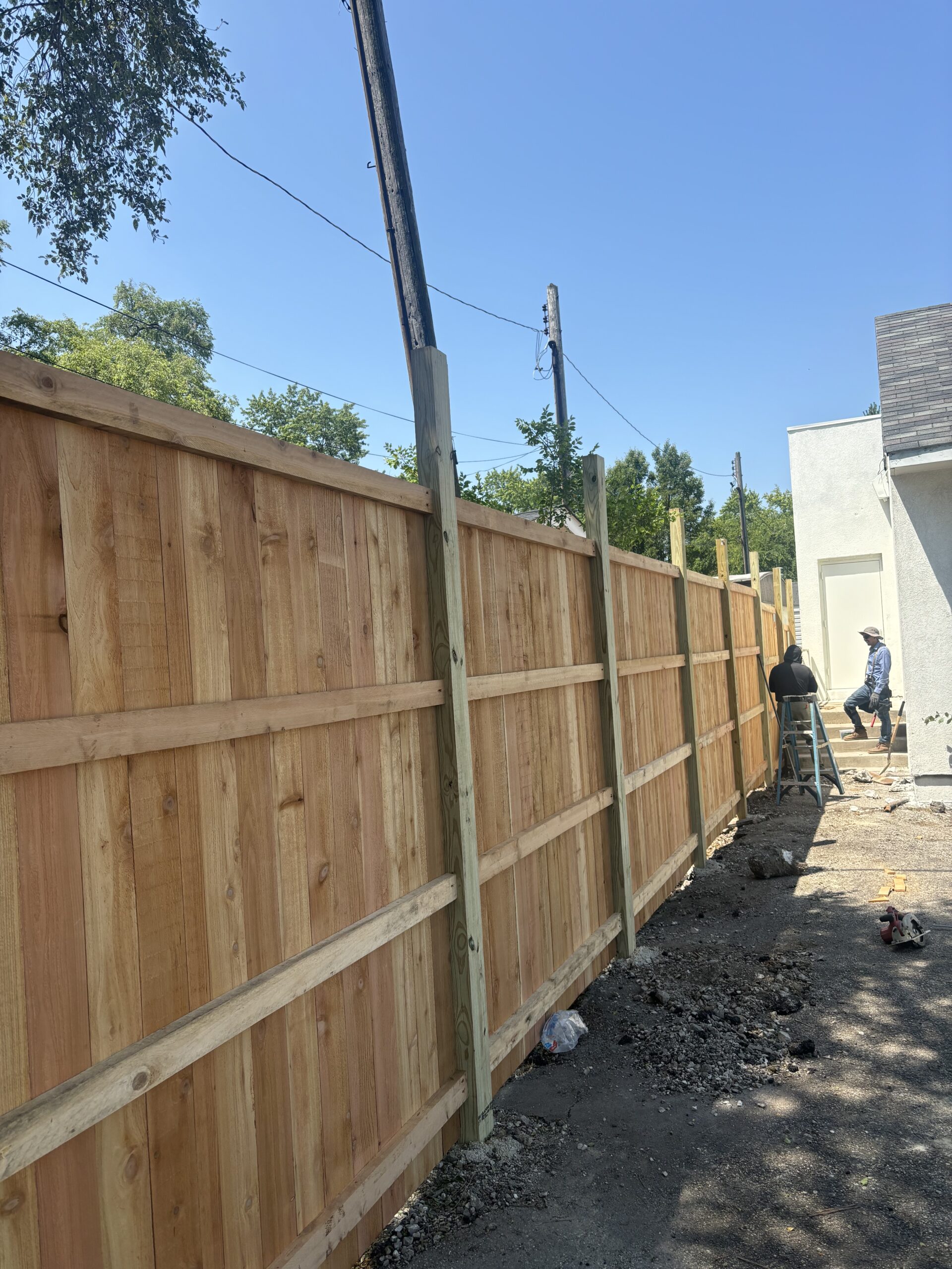 Fence Install at Brunch City Cafe