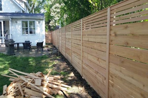 Horizontal Fence Cedar