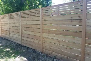 Horizontal Fence Lattice Cedar Fence